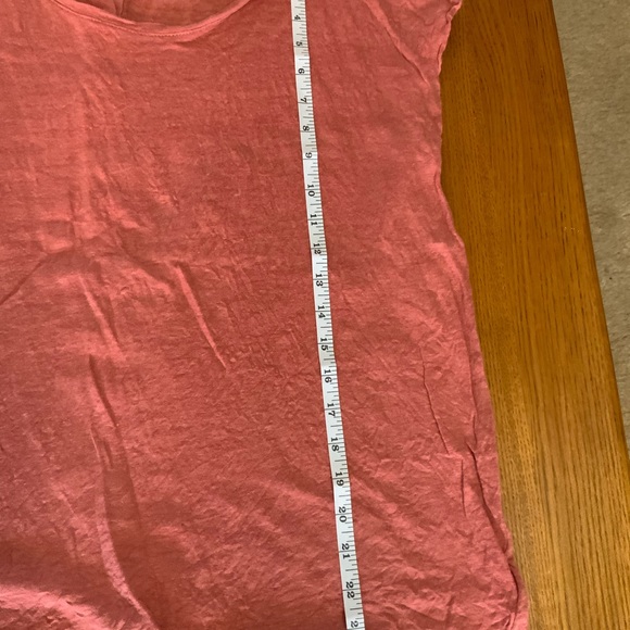 Linen salmon color sleeveless - Picture 3 of 5